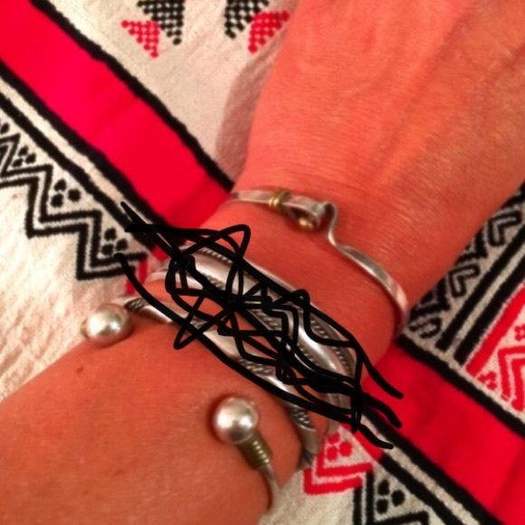 Vintage Sterling Cuff Bracelets Sold Separately - Picture 3 of 7